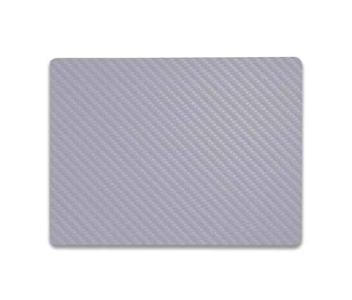 Image of MightySkins Carbon Fiber Skin Compatible with Microsoft Surface Laptop Go 3 (2023) Full Wrap Kit - Solid Gray | Protective, Durable Textured Carbon Fiber Finish | Made in The USA