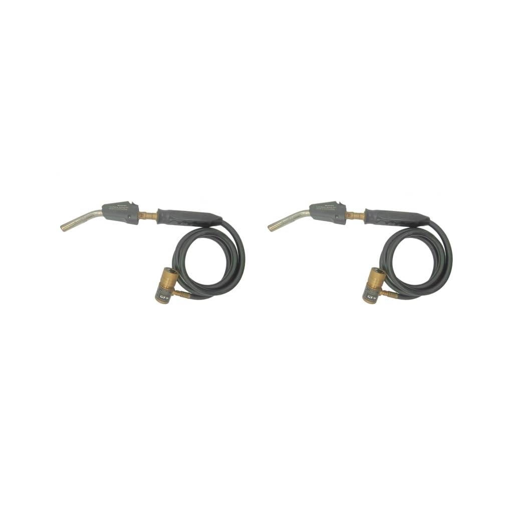 Lot de 2 chalumeaux à gaz Mapp électronique pour brasage, décongélation, soudage