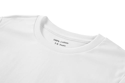 Boys Girl T-Shirts Cotton Short Sleeve Crew Neckline Tshirt Kid Tee Sports Youth Undershirts Active Tops3