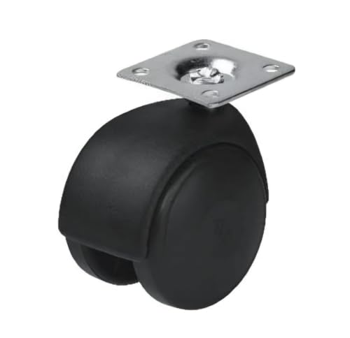 Hts 404 döner tablalı mobilya ve koltuk tekerleği, 40 mm, ikiz makaralı plastik teker, 4 Adet