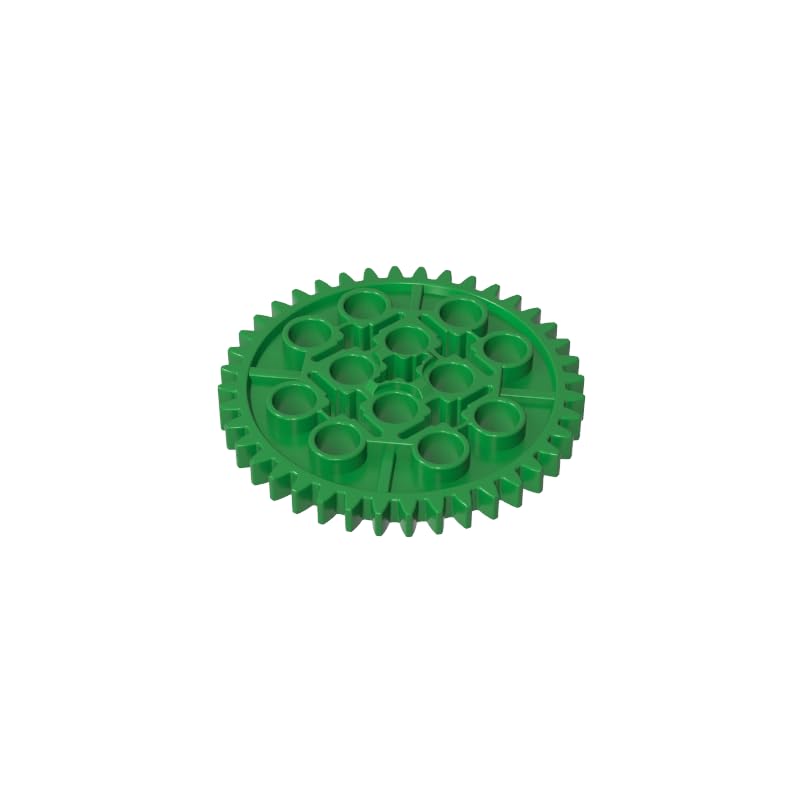 3649 Gear Technic Gear 40 Tooth 10 Pieces GDS-1099 Compatible with Lego Building Blocks Color:Green — image 1