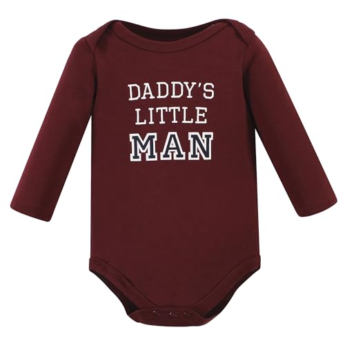 Image of Hudson Baby baby-boys Cotton Long-sleeve Bodysuits 5-pack