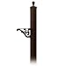Salsbury Industries 4845BRZ Decorative Mailbox Post Victorian, In-Ground Mounted, Bronze