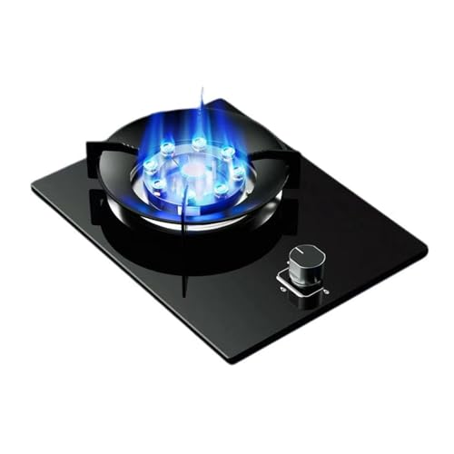 BZJPRFC Estufa De Gas Portátil con,Sartén De Alta Potencia De 5,2 KW Y 9 Cavidades, Dispositivo De Protección contra Apagado Accidental De Llamas, Kit For Gas Natural/LPG(NG)