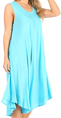 Sakkas Everyday Essentials Caftan Tank Dress/Cover Up4