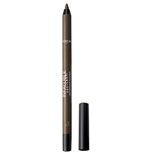 L’Oreal Paris Makeup Infallible Pro-Last Pencil Eyeliner, Waterproof and Smudge-Resistant, Glides on Easily to Create any Look, Ivy, 0.042 oz.
