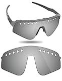 Fiskr Lentes polarizados de repuesto compatibles con Oakley Sutro Lite Sweep Vented OO9465, resistentes a los impactos y ajuste perfecto, color plateado metálico