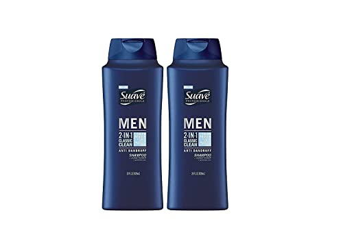 Suave Professionals For Men Anti Dandruff Shampoo 28 Fl. Oz. 2 Pack (Classic Clean 2 In 1) #TOP15