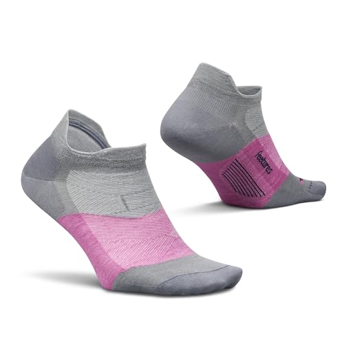 Feetures Merino 10 Max Cushion No Show Tab Ankle Socks - Wool Socks for Women & Men - (1 Pair)