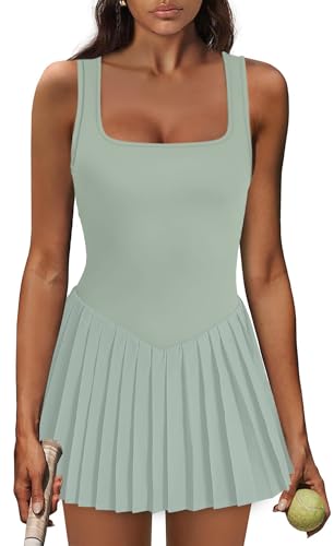 Image of NIASHOT Athletic Dress for Women with Shorts Sleeveless Womens Golf Dress