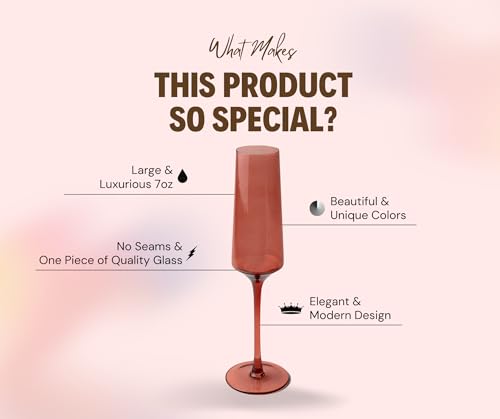 Saludi-Colored-Champagne-Flutes-As-Seen-on-Bachelor-in-Paradise-7oz-Set-of-6-Stemmed-Multi-Color-Champagne-Glass-Great-for-All-Occasions-and-Gifts-Luxury-Durable-Hand-Blown