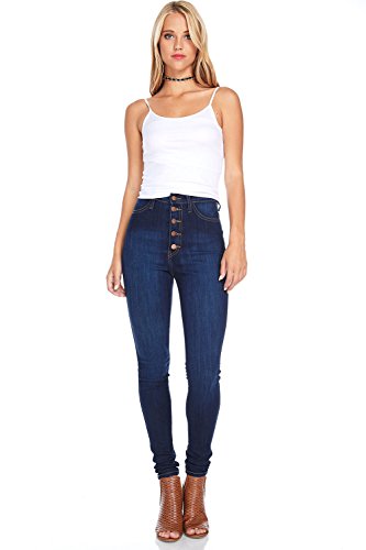 Vibrant Women’s Skinny Denim Jeans – High Waisted 5 Button Up Super Stretch Classic Casual Slim Fit Pants4