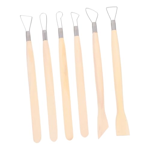 HOODANCOS Herramientas De Tallado De Arcilla De Polimer De Bricolaje De 6pcs Herramientas De Modelado De Raspadores De Arcilla De Polímero