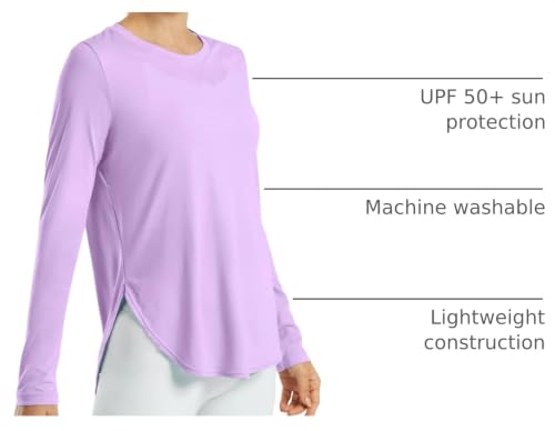 Image of G4Free Lightbreeze Womens UPF 50+ Long Sleeve Workout Tops Quick Dry UV Sun Shirt Running Gym Hiking Yoga Casual Lightweight