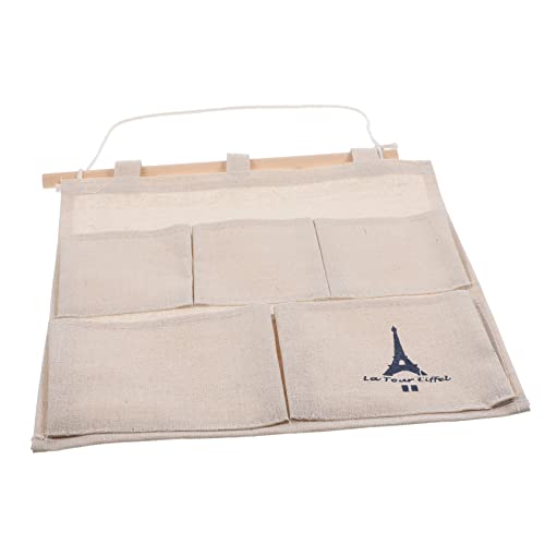 GLEAVI Wall Hanging Storage Bag with Multiple Pockets Organizer for Bathroom Room and More Breathable Easy to Clean for Sundries and Items