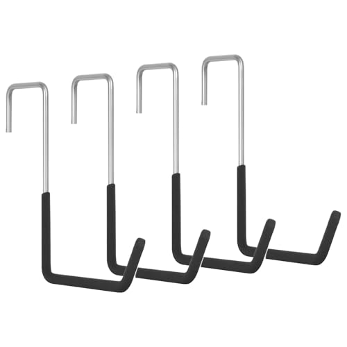 GkgWuxf Ganchos para bicicleta de garaje, ganchos resistentes para bicicletas de garaje, 4 ganchos de almacenamiento de cuerda, ganchos para plantas que ahorran espacio para cestas de flores