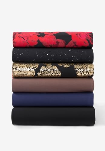 Roaman's Women's Plus Size Ultrasmooth Fabric Wide-Leg Pant4