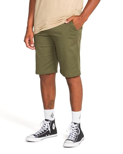 Image of Volcom Men's Vmonty Stretch 22 Chino Shorts - Casual Everyday Wear, Relaxed Fit