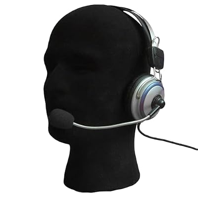gibxiyza Sturdy Flocking Foam Mannequin Head for Home Display Black Durable Head Model with Molded Base for Wigs, Hats, Masks & VR Headsets Black