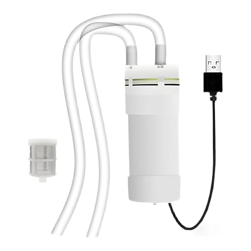 Bomba de agua autocebante USB, bomba de agua autocebante USB, bomba de agua eléctrica, mini bomba de agua eléctrica para taladros y máquinas de corte (3 m + 1 m)