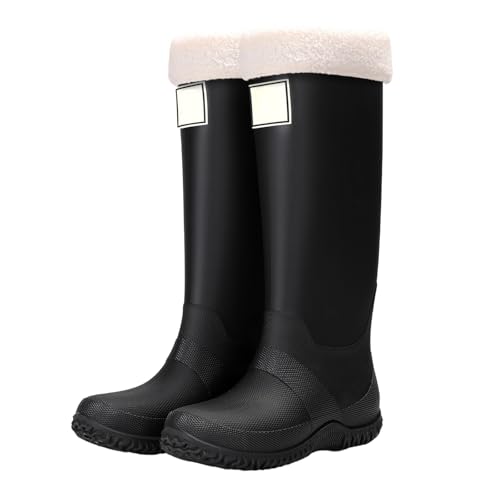 Botas de lluvia ligeras para acampada con forro polar cálido 2