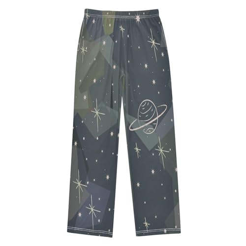 visesunny Boys' Pants Star Cute Cosmic Background Jogger Pants Elastic Waist Long Bottoms Trousers with Pockets