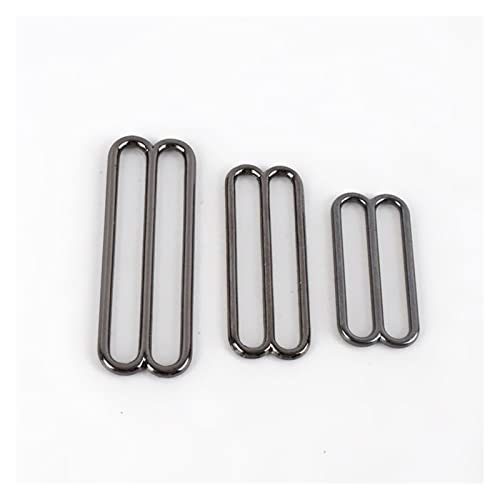 Sorxine 10 PCS 30/38 / 50mm Métal Ajuster des Boucles de Fermoir Bra O Bague Bague Bague Boucle de Sangle DIY Crochet de Ceinture Coudre Coudre Accessoire (Color : GunBlack-TriGlide, Size : 30mm) Cover