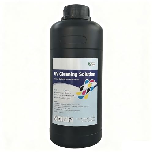 UV/UVDTF Cleaning Solution for Printheads Ink Cleaning Solution (Large, ML, 1000)