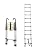 Telescoping Ladder 8.5 FT Aluminum Lightweight Extension Ladder with Hook,Heavy Duty 330lbs Max Capacity, Multi-Purpose Collapsible Ladder for RV or Outdoor Work,Telescopic Ladder (H:8.5 FT)