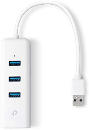TP-link UE330 USB 3.0 3-Port Hub & Gigabit Ethernet Adapter 2 in 1 USB Adapter - Plug and Play