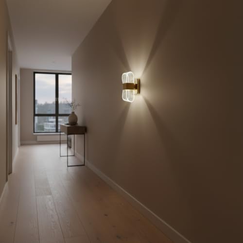 Image of Lyse Decor Wall Lights for Home Decoration LED Wall Light with 3 Color Modes, Easy Installation, Ideal for Modern Interiors, Bedroom, Living Room, Hallway, Office (2, WL77)