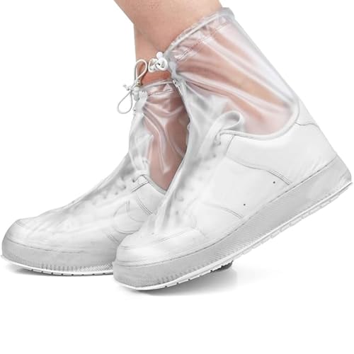 Image of Waterproof Shoe Covers, Rain Shoe Covers Transparent Reusable Non Slip Shoe Cover for Outdoor Women and Men