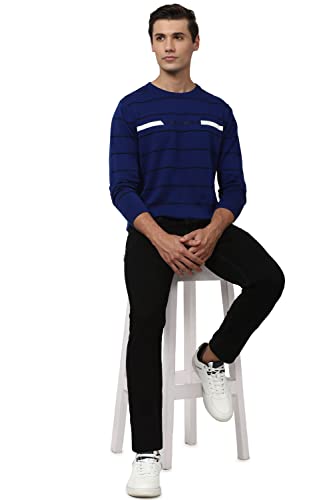 Image of Van Heusen Men's Luxury Sports Regular Fit Full Sleeve Crew Neck Sweater | Sophisticated Flair | Super Premium Fabric