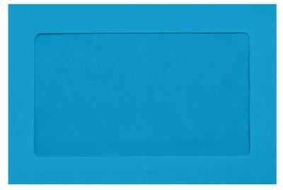 LUXPaper 6 x 9 Full Face Window Envelopes | Pool Blue | 80lb. Text | 250 Qty