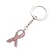 Produktbild Naisicatar Rosa Band Strass Brustkrebs-Bewusstsein Keychain Schlüsselring-Charme-Zubehör Schöne und Nützliche