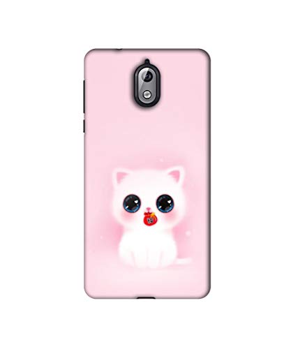 Image of Amazon Brand - Solimo Designer Kitty 3D Printed Hard Back Case Mobile Cover for Nokia 3.1