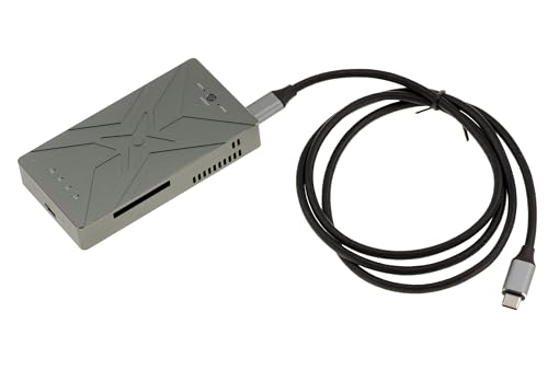 KALEA-INFORMATIQUE Aluminiowa obudowa USB 3.2 20G na 2 dyski SSD M2 NVMe, wolnostojąca lub klaster Raid 0 1 Duża. z wentylatorem chłodzącym