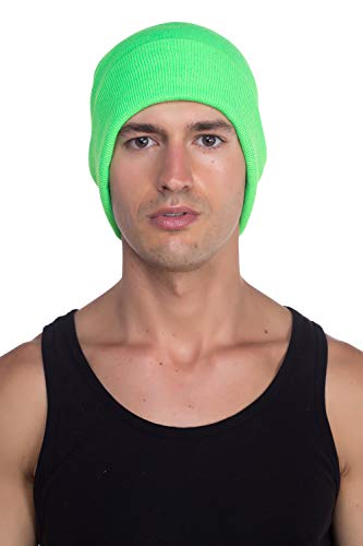 Image of Top Level Beanie Men Women - Unisex Cuffed Plain Skull Knit Hat Cap