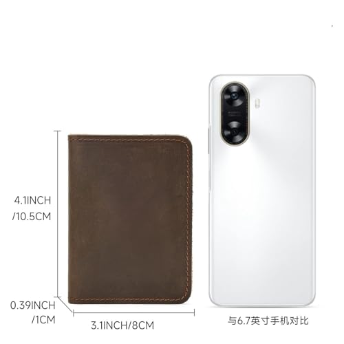 Men's Wallet Vintage Men's Simple Leather Wallet for Party，Travel2