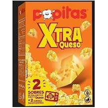 Cheese Flavour Popcorn - 6 x 80g Bags Total Multipack of 3 x 2-Packs - Intense & Tangy Real Cheese Popcorn - 480g Bundle