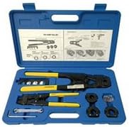 Kit de herramientas de crimpado PEX con decrimper para 4 tamaños 3/8 1/2 5/8 3/4