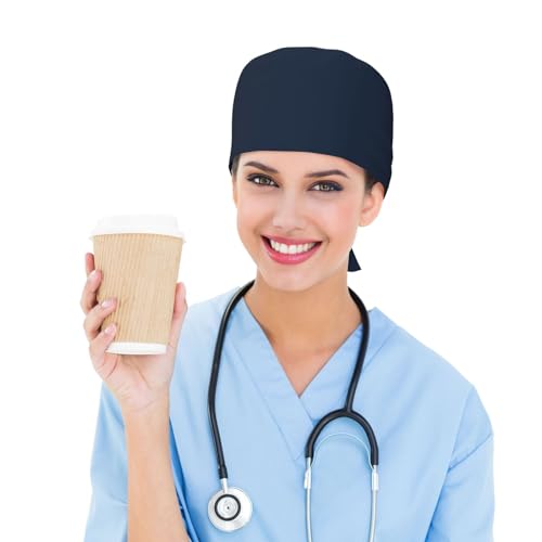 Image of Unisex Adjustable Surgical Sweatband - Elastic Bandage Cap - Scrub Caps for Nurse Working Cap