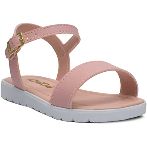 Sandalia Feminina Rasteira Nº 20 Ao 27 Infantil Menina 04.66 (Rosa, BR, Criança de 4 a 8 anos, Numér