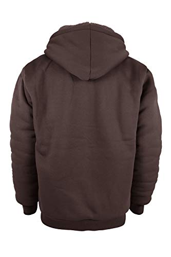 Image of Yasumond Hoodies for Men Zipper Fleece Sweatshirt Heavy Sherpa Lined Hooded Warm Winter Coats Big Tall