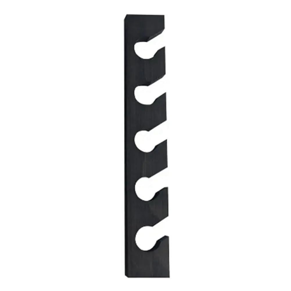 CTRLZS Wooden Hat Hanger for Baseball Cap Home -Saving Wooden Organizer with Display Shelf Black
