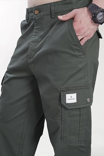 Image of DIVISIVE Men's Loose Baggy Fit Cotton Cargo Pants