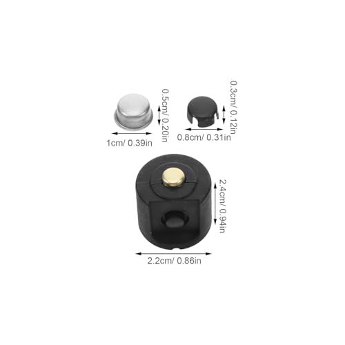 Tapa de interruptor metálica para linterna rota solución antipolvo de 22 mm pack de 12 2