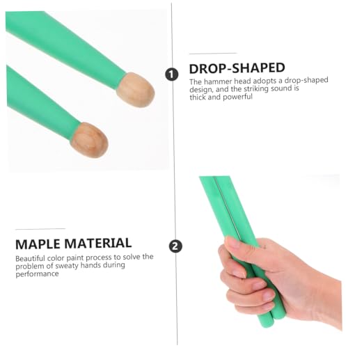 Par de baquetas de madera de arce para percusión miniatura 3