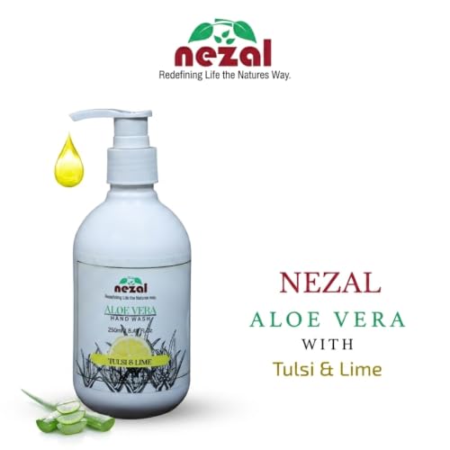 Image of Nezal Tulsi & Lime Liquid Handwash 250ml - With ALoe Vera