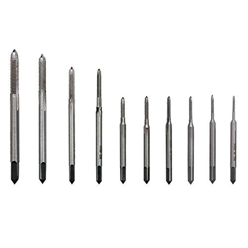 Yarrkc 10 Pcs Micro Taps For Clocks And Watches Tapping, Mini Spiral Flute Taps Machine Tap Sets Metric Straight Flute Coarse Thread Design thumb #1